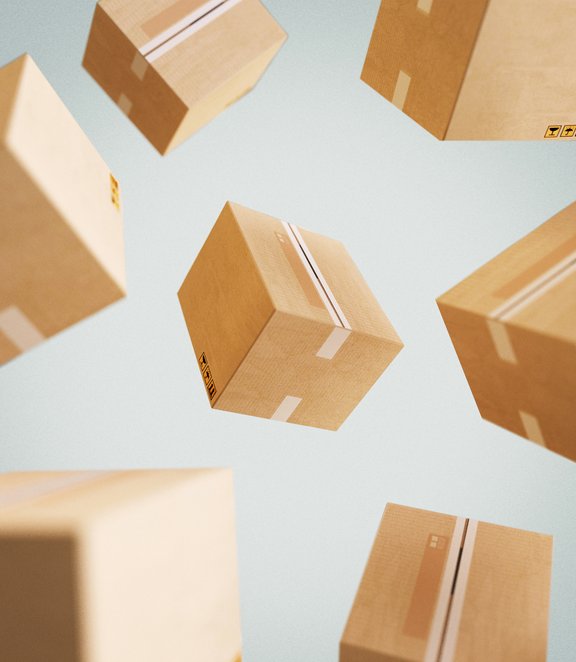 Parcels flying